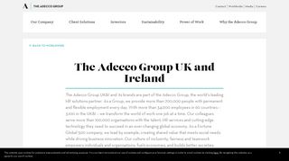 UK and Ireland - The Adecco Group