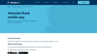 Adelaide Bank mobile app - Adelaide Bank