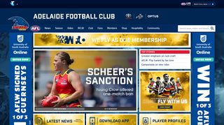 Official AFL Website of the Adelaide Crows Football Club