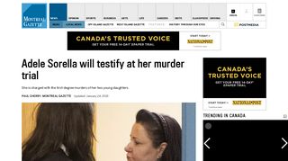Adele Sorella will testify at her murder trial | Montreal Gazette