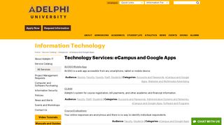 eCampus and Google Apps | Adelphi University