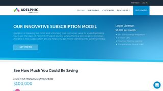 DSP Subscription Pricing | Adelphic
