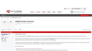 ADESA Dealer Auctions - RedFlagDeals.com Forums