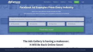 176,545 Facebook Ad Examples From Every Major ... - AdEspresso