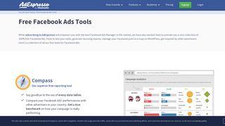 Free Facebook Ads Tools By AdEspresso