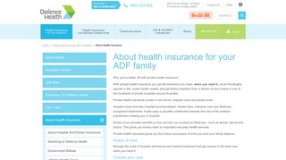 ADF Family - Health Insurance - Defence Health