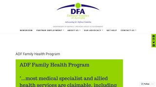 ADF Family Health Program - Defence Families of Australia