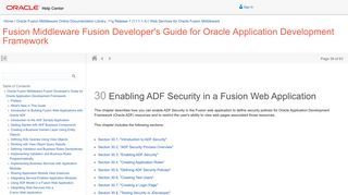 Enabling ADF Security in a Fusion Web Application - Oracle Docs
