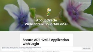 Secure ADF 12cR2 Application with Login – About Oracle Webcenter ...