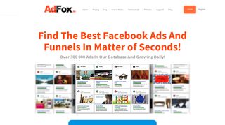 AdFox: SPY On Any Facebook Social PPC/App Ads With Ease