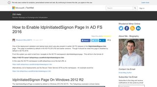 How to Enable IdpInitiatedSignon Page In AD FS 2016 – 250 Hello