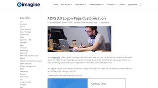 ADFS 3.0 Logon Page Customization - eimagine