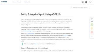 Set Up Enterprise Sign-In Using ADFS v2.0 - LogMeIn Support