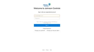Sign In - Johnson Controls