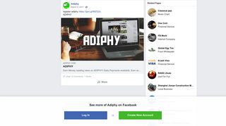 Adiphy - register adiphy https://goo.gl/lMZQ2c ADIPHY | Facebook