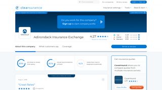 Adirondack Insurance Exchange Reviews & Ratings 2019 ...