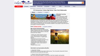 K12 Homeschool New York, online school - Learn4Good