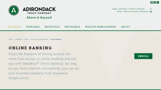 Online Banking - Adirondack Trust Company