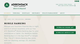 Mobile Banking - Adirondack Trust Company