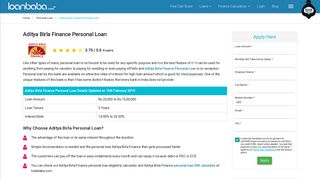 Aditya Birla Finance Personal Loan 2019 - Interest Rates, Eligibility ...