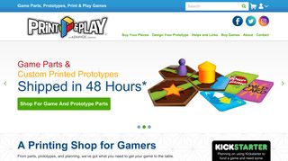 Print & Play - The Game & Prototype Printing Shop for Game Designers