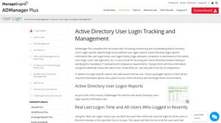 Active Directory User Logon Management and Reporting- ADManager ...