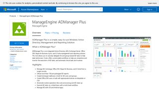 ManageEngine ADManager Plus - Azure Marketplace - Microsoft