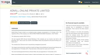 Admill.Online Private Limited - Financial Reports and Balance Sheets ...
