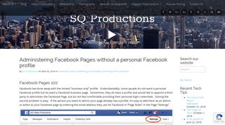 Administering Facebook Pages without a personal Facebook profile ...