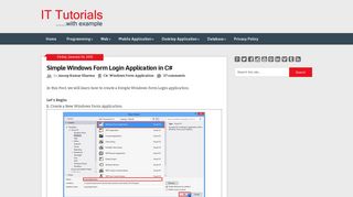 Simple Windows Form Login Application in C# ~ IT Tutorials with ...