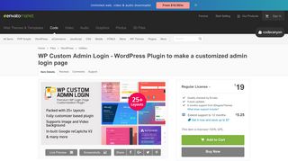 WP Custom Admin Login - WordPress Plugin to make a customized ...