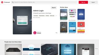 Admin Login | UI Design | Web Design, UI Design e Design - Pinterest