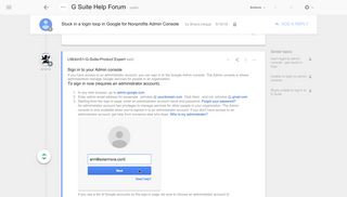 Stuck in a login loop in Google for Nonprofits Admin Console ...