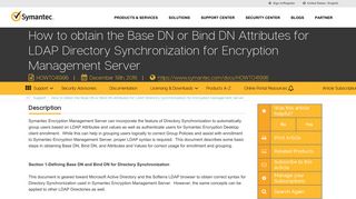 How to obtain the Base DN or Bind DN Attributes for LDAP Directory ...