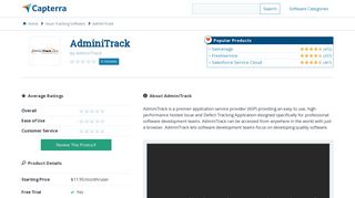 AdminiTrack Reviews and Pricing - 2019 - Capterra