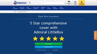 Black Box Car Insurance Quotes from Admiral.com