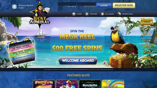 Lucky Admiral: Best UK Mobile Casino | 500 FREE Spins
