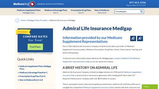 Admiral Life Insurance Medicare Supplement Plans - MedicareMall