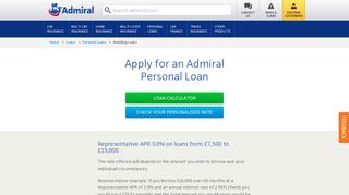 Loans from Admiral.com | Apply online today - Admiral Insurance