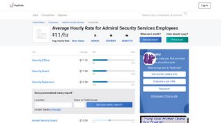 Admiral Security Services Wages, Hourly Wage Rate | PayScale