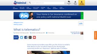 Telematics car insurance explained - Admiral.com