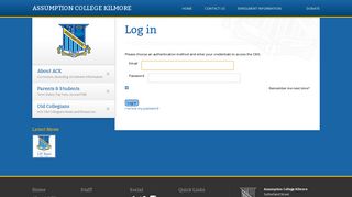 Log in | Assumption College