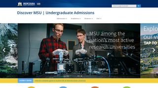 Office of Admissions - Undergraduate Admissions | Montana State ...