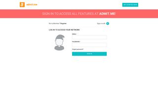 Login to Admit.me — Free Admissions Support | Admit.me