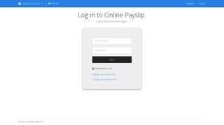 Log in to Online Payslip - Online Payslip
