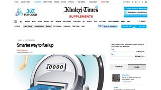 Smarter way to fuel up - Khaleej Times