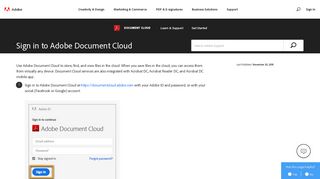 Steps to sign in to Adobe Document Cloud - Adobe Help Center