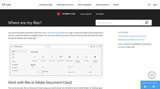 Where are my Adobe Document Cloud files? - Adobe Help Center
