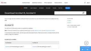 Download Acrobat XI, Acrobat X - Adobe Help Center