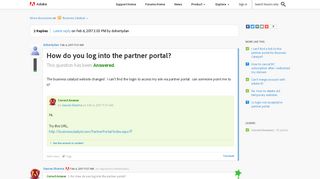 How do you log into the partner portal? | Adobe Community - Adobe ...